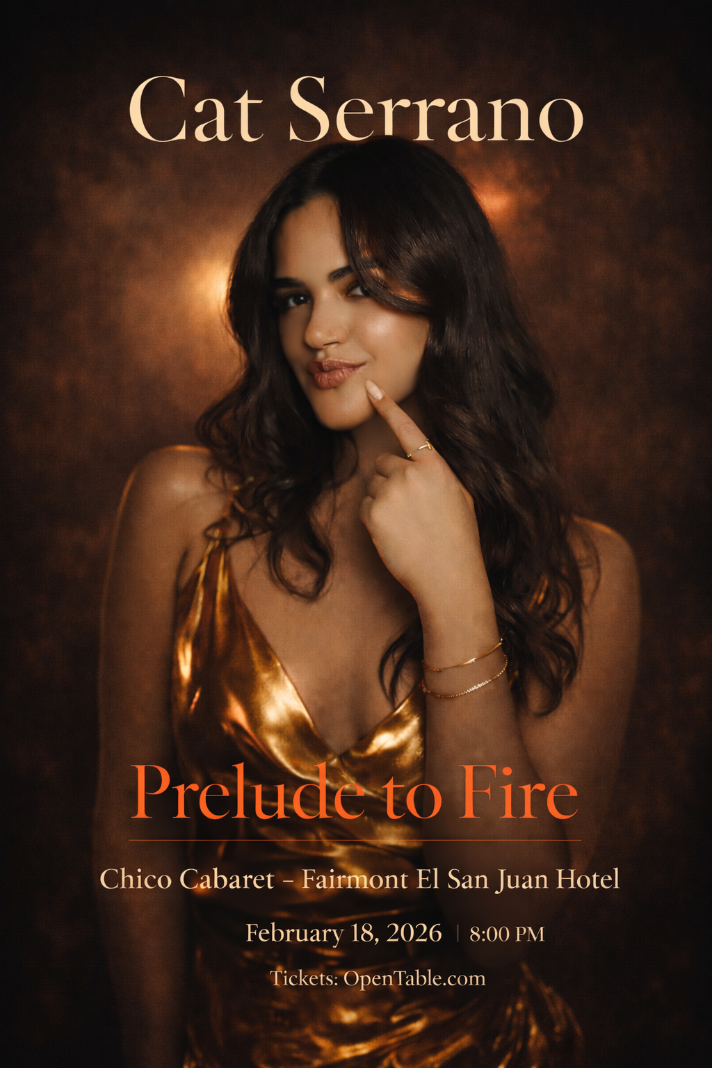 Cat Serrano Prelude to Fire concert poster